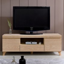 벨리카가구 클로이 미니멀 거실장 티비다이 TV선반 수납장 1200, 클로이 1200 거실장_오크