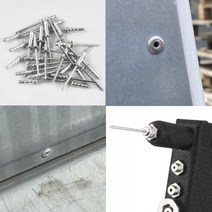 블라인드 리벳 리베트 알루미늄 리벳못 철판피스 리벳건, 03. 리벳 4x11mm 200개입