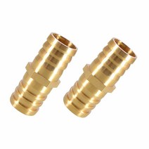 Metalwork Brass Barb Union Splicer Mender 4/5/6/8/10/12/14/16/19/25mm 호스 ID 피팅 공기 연료 호스 조이너 39mm-, 2, 16mm