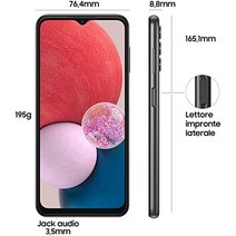 Samsung Galaxy A13 Android 스마트폰 6.6인치 Infinity-V 디스플레이 Android 12 4GB RAM 및 64GB 내장 메모리² 5 000mAh³ 배터리 블랙-32861, 하얀색, 4/128GB