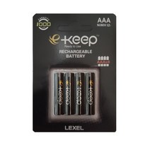 렉셀 Lexel e-Keep 고용량 AA 충전지 2500mAh 4개입 1개, 5개