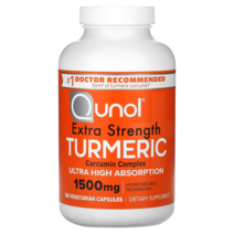 Qunol 튜메릭 강황 커큐민 엑스트라 스트렝스 1500mg 180정, 1병