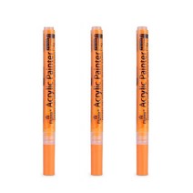 골프 클럽 색상 변경 펜 아크릴 잉크 펜 강한 자외선 차단 방수 커버력이 뛰어난 다양한 시나리오, 04 3pcs orange