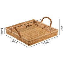 데스크톱 키 리모컨 수납 케이스 넝쿨 주방 서랍 분리형 포크 식기 정리 케이스, 라이트 카본 노컷 스퀘어 더블 손잡이