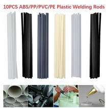 플라스틱 용접봉 200mm 길이 ABS PP PVC PE 스틱 5x2mm 용품 그레이 화이트 10 피스, 01 PP Black