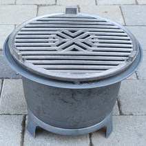 무쇠주물마을 무쇠 숯불 화로대 원형 캠핑그릴