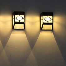 BLSK 쏠라등 태양광 태양열 조명 정원등 벽등, 쿨화이트