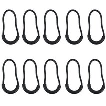 캠핑 악세서리 510pcs edc 다목적 ​​지퍼 로프 캠핑 장비 도난 방지 지퍼 긴 꼬리 로프 가방 클립 버클 야외 여행 도구, 10pcs 블랙 2