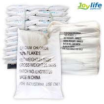중국산 74% 25kg 모음 제설제 제설용 염화칼슘, 40포