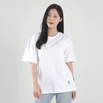 남녀공용 반팔 티셔츠 오버핏 반팔 커플티 티셔츠 파스텔 201