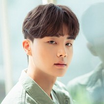 남성 탑스타일 애즈 펌 남자가발, M, 다크블랙