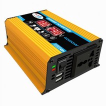 차량용 인버터 4000W 자동차 전원 인버터 LCD 디스플레이 DC 12V ~ AC 220/110V 사인파 변환기 220V USB, [04] 220V