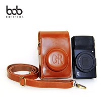PGM*^몰bob 리코 RICOH GR 1 2 하이엔드 카메라 가죽케이스 가방 보관백 용가방 카메라백 크로스백 고급**췤pgm, 카멜브라운, *^*옵션^리코GR1.2공용