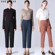 [쉬즈미스.] [쉬즈미스(SHESMISS)] 포멀리 사이드 지퍼 루즈핏 원턱 팬츠 (택가격