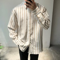 [제이브로스] 런던 스트라이프 린넨 셔츠