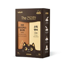 고양이 유산균 The 건강한 프로바이오틱스 반려묘 항산화+연어 스틱