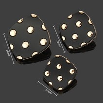 수입단추 고급단추 샤넬단추고품질 버튼 니트 스웨터 자켓 여성용 금속 사각형 장식 대형 액세서리 10, 02 10pcs S2_01 20MM