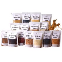 [잡곡왕] 잡곡 300g 1kg 14종 찰현미 귀리 서리태 찹쌀 찰보리 늘보리 강낭콩 약콩 렌틸콩 찰흑미 찰수수 찰기장 병아리콩 적두(팥), 찰기장 1kg
