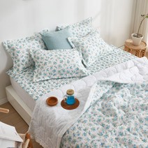 핀란드우드 아사면 여름 이불 스노우리플 패드 침구 세트 SS Q