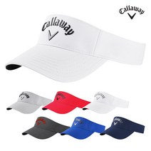 캘러웨이 20 리퀴드 메탈 남성 바이저 썬캡 골프모자, 화이트실버