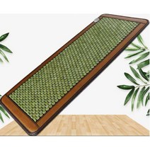 마사지샵 옥장판 얼굴구멍 전기 찜질 게르마늄 옥매트, 그린 옥 70x190cm (호흡구멍)