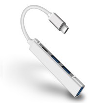 usb 3.0 허브Type-C USB C 허브 3.0 2.0 4 포트 멀티 디스트리뷰터 도킹 스테이션 Lenovo Huawei Xiaomi Ma, 02 Silver