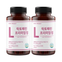 바디프로젝트 락토페린 프리미엄 정, 60정, 2개