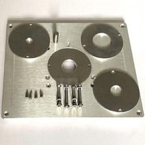 루터기 트리머 다기능 알루미늄 라우터 테이블 삽입 플레이트 나무 트리머 조각 기계 목공 벤치 85x85mm 98, 01 1set