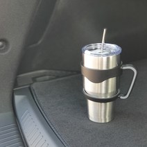 뮬러 대용량 900ml 차량용 스테인레스 진공 텀블러 보온/보냉 밀폐형 30온스 콜드컵, 풀세트 (손잡이+뚜껑+빨대+세척솔)