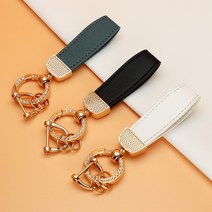 더블랙 르노삼성 자동차 TPU 스마트키 키케이스 QM6 SM6 XM3, 추가상품-스트랩, 골드-그레이블루