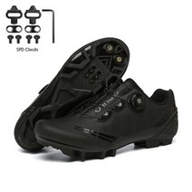 자전거 신발 클릿 평페달 로드 mtb 스피닝 남여 사이클링 스니커즈 남성 Mtb 신발 레이싱 자전거 신발, 02 38, 08 MTB-black-Lock
