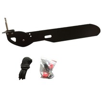 알루미늄 합금 해양 보트 선박 카누 카약 방향타 발 제어 방향 키트 세일링 보트 부품 스티어링 시스템, 검은 색