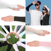 데일리 냉감 쿨토시 5+5 여성 남자 골프 운전 쿨 팔토시 손등 손가락 살색, 손등형-블랙, 손목형-블랙