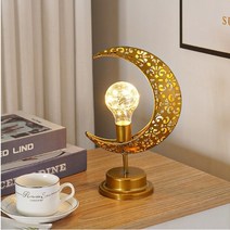 라탄조명 라탄등 라탄갓 라탄 조명갓 라마단-아이언 아트 문 LED 조명 이드 무바라크 장식 라마단 카림 파, 03 Bulb style