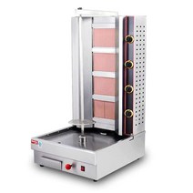 케밥 바베큐 통구이 전기 구이 기계 구이기 회전 식당, 4개 제어 가스 모델 LPG