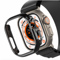 애플워치 울트라 호환 프리미엄 보호 케이스 액정 풀커버 강화유리 필름 49mm, 애플워치  울트라 49mm, 퍼플