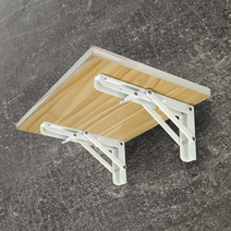 신형 원터치 접이식 선반대 화이트 WT 접이선반 벽선반 까치발, 신형 접이선반 / 중 (WT), 1개