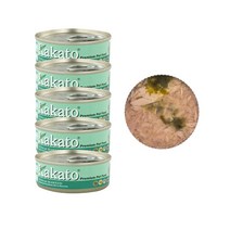 카카토 고양이 습식 주식 캔 70g, 5개, 참치해초70g