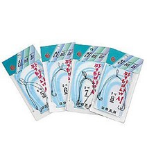 금호조침 참바늘 짝밥낚시 묶음바늘/케브라줄/민물낚시/붕어바늘, 6호(4본)