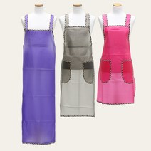 우레탄 대 중 소 앞치마 사계절 방수 식당 주방 급식 업소용 빅사이즈 롱 반투명, 우레탄앞치마 소, 핑크