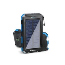 WONGKUO 태양열 충전기 보조베터리 -36800mAh 휴대용 태양광 휴대폰 LED 손전