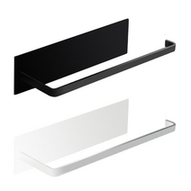 스노우링스 무타공 주방 싱크대 키친타올 행주걸이, 블랙+화이트, 1세트