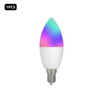 MOES WiFi 스마트 LEDLight 전구 E14 촛불 램프 16 만 RGBCCT 2700-6500K Dimmable Candelabra 빛 Tuya Ale, 01 1PCS Candle Lamp