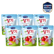 일동후디스 순과일칩 순사과 순딸기 순배, 6개, 딸기