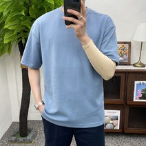 코디남 / 22컬러 남자 여름 반팔티 오버핏 무지 티셔츠