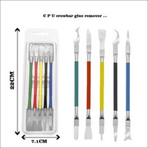 5 In 1 CPU 스크레이퍼 나이프 프라이 분해 휴대폰 수리 마더 보드 칩 주걱 껌 제거 도구 후크, [01] Prying knife