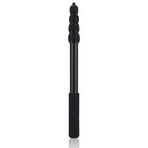 1.5m 마이크 붐 폴 연장 가능한 마이크 스탠드 홀더 Boompole 스테레오 비디오 녹화, 검정, 하나