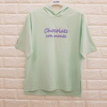 [에꼴리에] **50% 세일~ 후드티** 21년 여름신상품! 가성비 좋은 주니어 여아용 *빠른 배송* 멋스럽고 시원하며 편안하고 코디가 쉬운 5부 입체 레터링 후드티