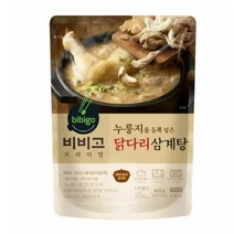 CJ더마켓 한방 초복 중복 말복 비비고 누룽지닭다리삼계탕 닭 백숙 요리 몸보신 보양식 600G, 27개