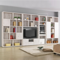 블랑누보 서재 맞춤 책장 수납형 TV 다이 시스템 거실장 세트 1200, 2자5단책장_워시